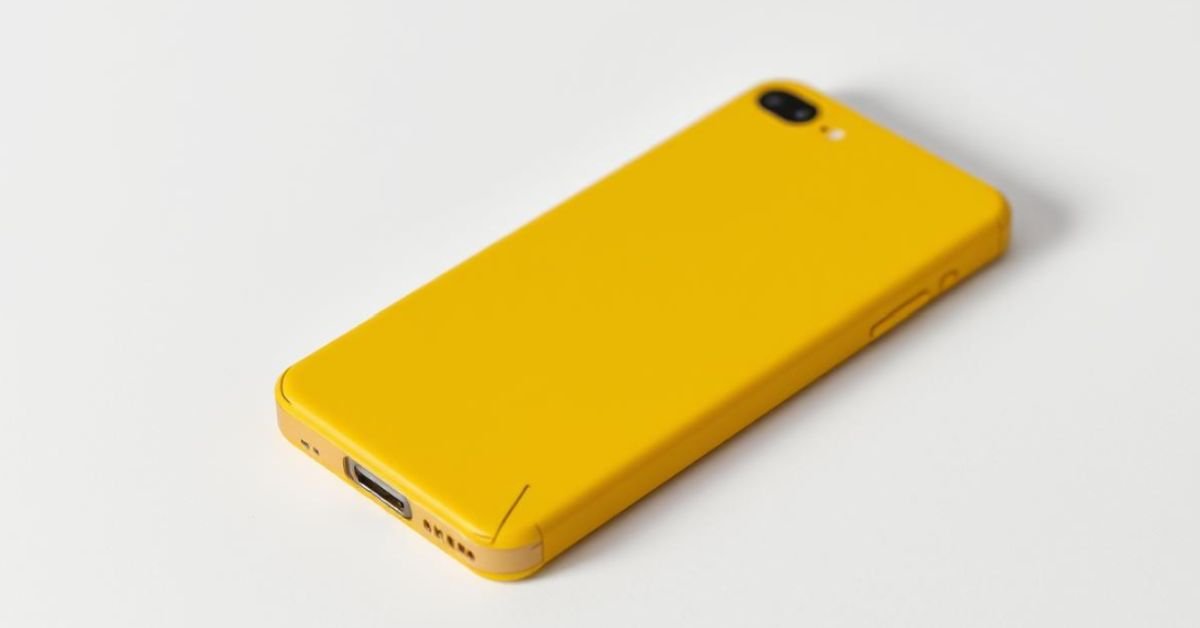 iphone battery yellow colour